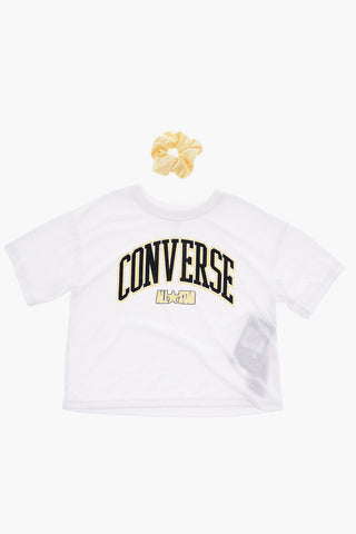 ALL STAR CHUCK TAYLOR Crop-T-Shirt-Set Mit Haargummi Aus Lurex