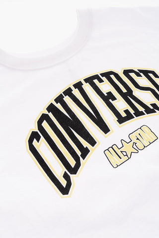 ALL STAR CHUCK TAYLOR Set T-shirt Crop con Elastico per Capelli in Lurex