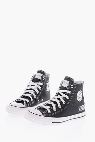 ALL STAR CHUCK TAYLOR denim high top sneakers