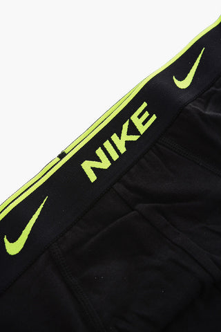 logoed waist band stretch cotton 3 briefs set