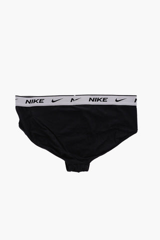logoed waist band stretch cotton 3 briefs set