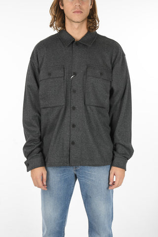 Double Breast Pockets VEGA Overshirt with Contrasting Buttons