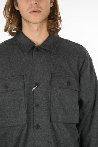 Double Breast Pockets VEGA Overshirt with Contrasting Buttons