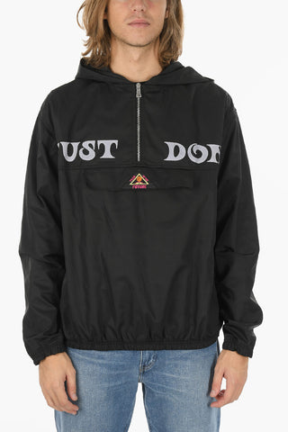 Solid Color Lightweight Anorak With Hood