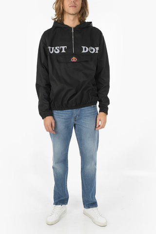Solid Color Lightweight Anorak With Hood