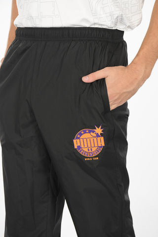 PUMA X THE HUNDREDS Pantaloni Jogger in Tessuto Tech con Logo Patch