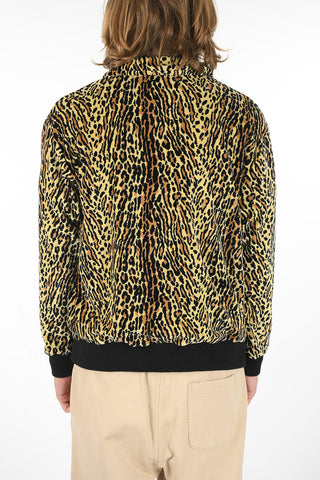 SPORTSWEAR Ribbed Velour Overshirt in Leopard Print