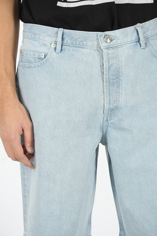 Bleached Out Denim TEDDY Shorts