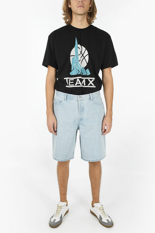 Bleached Out Denim TEDDY Shorts