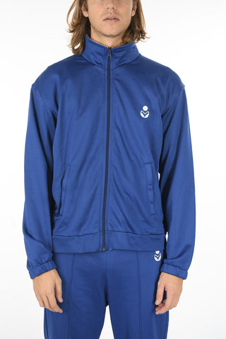 Mock Neck Front Zipped ISSOPE Acetate Sweatshirt