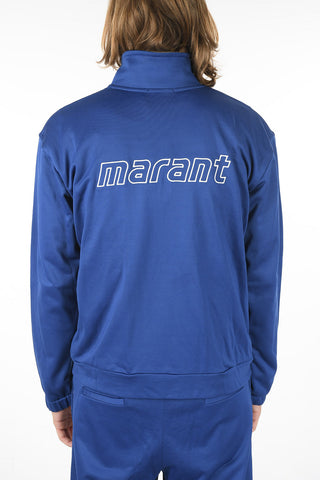 Mock Neck Front Zipped ISSOPE Acetate Sweatshirt