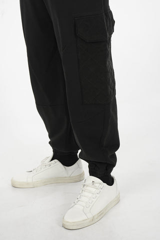 Joggers cargo a tinta unita con elastico in vita