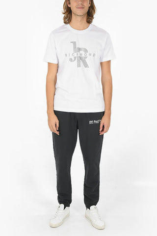 Reguar Fit LIANTES Crew-neck T-shirt with Rhinestoned Logo