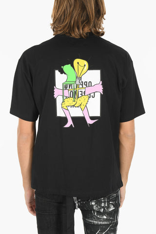 T-shirt girocollo stampata