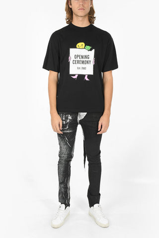 T-shirt girocollo stampata