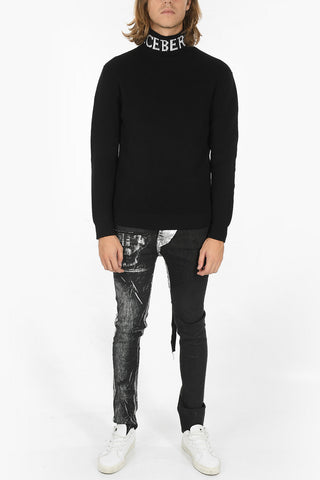 turtle-neck virgin wool sweater
