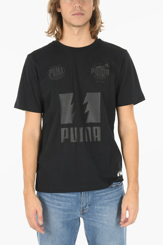 THE HUNDREDS All over Logo Printed Crew-Neck T-shirt