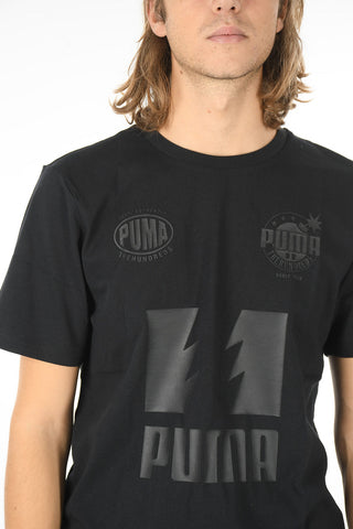 THE HUNDREDS All over Logo Printed Crew-Neck T-shirt