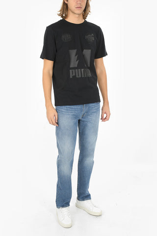 THE HUNDREDS All over Logo Printed Crew-Neck T-shirt