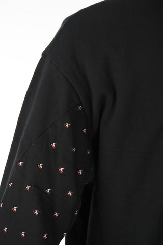 Padded Details Brushed Cotton Sweatshirt