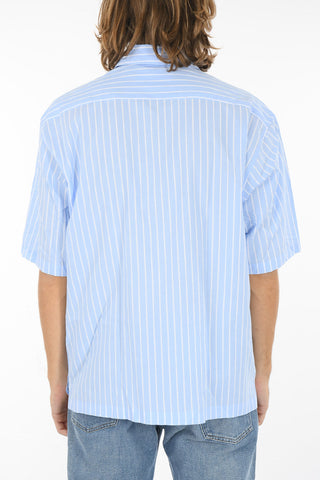 Camicia a Maniche Corte AYO P a Righe Awning con Taschino