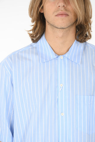 Camicia a Maniche Corte AYO P a Righe Awning con Taschino