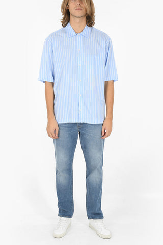 Camicia a Maniche Corte AYO P a Righe Awning con Taschino