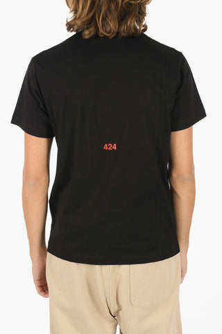 Maxi Printed front Crew-Neck T-shirt