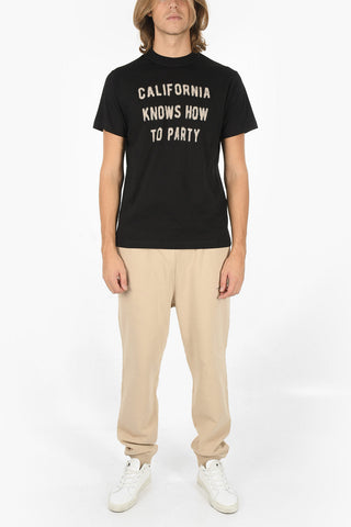 Maxi Printed front Crew-Neck T-shirt