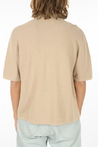 Polo Neck Short Sleeve 3 Buttons LEON Sweater