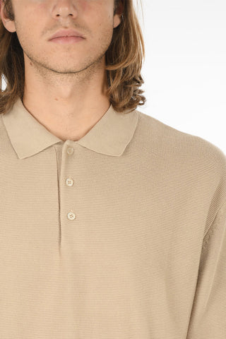 Polo Neck Short Sleeve 3 Buttons LEON Sweater
