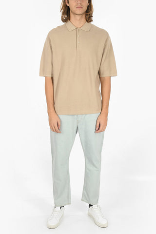 Polo Neck Short Sleeve 3 Buttons LEON Sweater