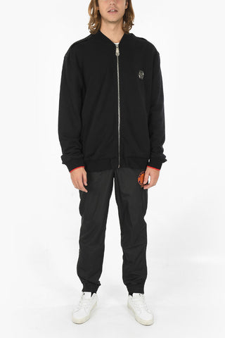 Zip-up ALOHA PLEIN Sweatshirt with Embossed Maxi Print