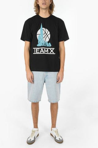 Maxi Printed front Crew-neck T-shirt