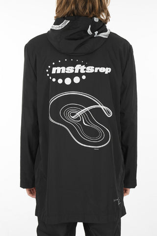 Snap Buttons Windbreaker Jacket with Hood