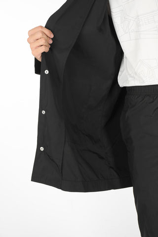 Snap Buttons Windbreaker Jacket with Hood