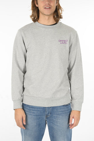 GIMME 5 Crewneck EDDY Sweatshirt with Embroidered Lettering Logo