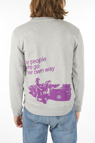 GIMME 5 Crewneck EDDY Sweatshirt with Embroidered Lettering Logo