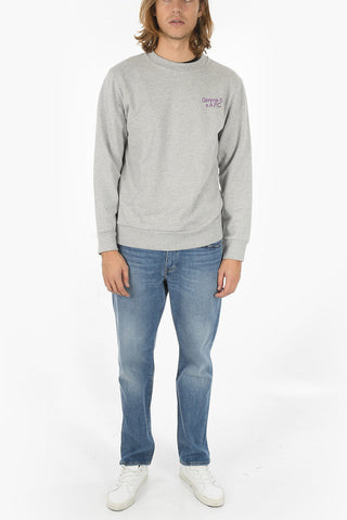 GIMME 5 Crewneck EDDY Sweatshirt with Embroidered Lettering Logo
