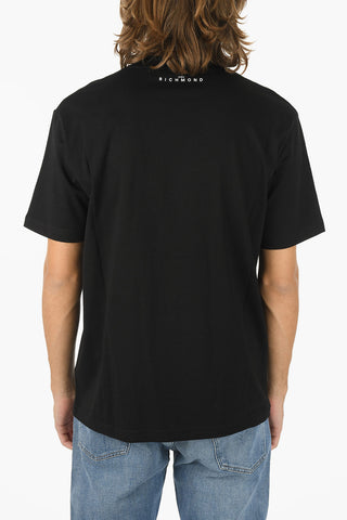 Oversized Fit ZAPOLAN T-shirt With Rhinestone Embelleshed