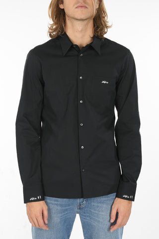 Classic Collar Popeline Shirt with Breast Pocket