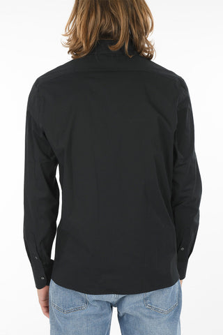 Classic Collar Popeline Shirt with Breast Pocket