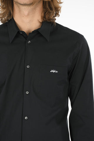 Classic Collar Popeline Shirt with Breast Pocket