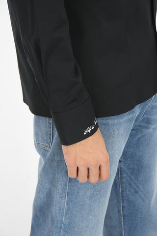 Classic Collar Popeline Shirt with Breast Pocket