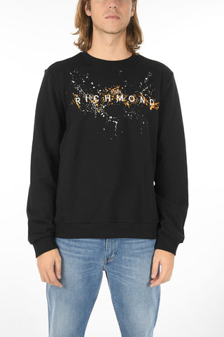 Crew-Neck SPELUNDI Sweatshirt with Sketch Embroidery