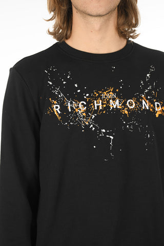 Crew-Neck SPELUNDI Sweatshirt with Sketch Embroidery
