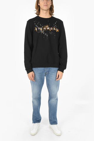 Crew-Neck SPELUNDI Sweatshirt with Sketch Embroidery