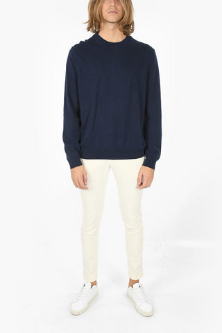 cotton and cashmere crewneck sweater