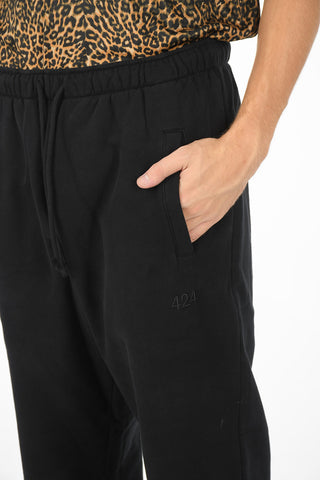 Joggers a 3 Tasche in Cotone con Elastico in Vita