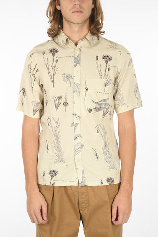 Camicia a Maniche Corte TARO NP con Fantasia Flora e Fauna